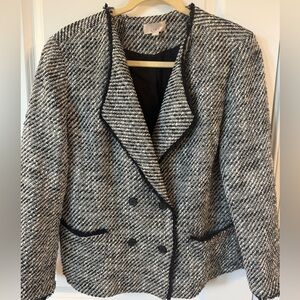 LOFT Black and White Blazer